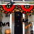 baratos Tapeçarias de parede-decorações de halloween bandeira bandeirinhas meio leque bandeira halloween quintal pendurado bandeirinha bandeira banner com ilhós para varanda quintal festival ao ar livre pátio gramado jardim