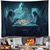 cheap Halloween Wall Tapestries-Halloween Decorations Ghosts Dinner Hanging Tapestry Wall Art Large Tapestry Mural Decor Photograph Backdrop Blanket Curtain Home Bedroom Living Room Decoration Pumpkin Haunted House