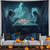 cheap Halloween Wall Tapestries-Halloween Decorations Ghosts Dinner Hanging Tapestry Wall Art Large Tapestry Mural Decor Photograph Backdrop Blanket Curtain Home Bedroom Living Room Decoration Pumpkin Haunted House
