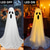 cheap Outdoor &amp; Yard Displays-Halloween Decorations Lighted Ghosts Outdoor Decoration Lights Yard Halloween Standing Ghost Lights Battery Operated Porch for Patio Spooky Atmosphere Decorations 1pc