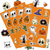 cheap Halloween Decorations-24PCS Halloween Party Decoration Alien Stickers Personalized Decoration Guitar Notebook Luggage DIY