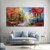 cheap Floral/Botanical Paintings-Handmade Autumn Colorful Forest Landscape Hand Painted Oil Painting Large Birch Tree Wall Art Gift Texture Custom Home Decor No Frame