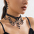 cheap Jewelry Sets-Jewelry Set 1 set Crystal Crystal 1 Necklace Earrings Women&#039;s Vintage Statement Cute Beads Flower Round Jewelry Set For Party Halloween Club