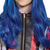 levne Paruky filmových postav-Syntetická paruka Dědictví 3 Evie vlnitá asymetrická paruka krátká modrá syntetická paruka dívčí Halloween cosplay párty paruky