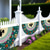 baratos Tapeçarias de parede-decorações de halloween bandeira bandeirinhas meio leque bandeira halloween quintal pendurado bandeirinha bandeira banner com ilhós para varanda quintal festival ao ar livre pátio gramado jardim