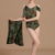 cheap Kids&#039; Dancewear-Kids&#039; Dancewear Skirts Printing Girls&#039; Performance Daily Wear Sleeveless Natural Flocking