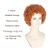 cheap Historical Wigs-Women Rope Short Curly Red Brown Hair Wig Carnival Cosplay Party Wigs