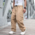 cheap Cargo Pants-Men&#039;s Cargo Pants Tactical Pants Trousers Buttons Multi Pocket Straight Leg Plain Wearable Outdoor Daily Camping &amp; Hiking Fashion Classic Black Yellow