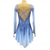 ieftine Rochii de patinaj artistic-Rochie de Patinaj Artistic Pentru femei Πατινάζ στο πάγο Fuste Rochii Albastru Mâneci cu Gaura Deschide Înapoi Spandex Înaltă Elasticitate Profesional Competiție Ținută Patinaj Termic cald Clasic