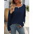 cheap Graphic Patterns &amp; Details-Women&#039;s Sweater Stylish Color Block Chunky One Shoulder Knitted Long Sleeve Long Tops Knit Daily Red Navy Blue Fall Winter