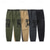 cheap Cargo Pants-Men&#039;s Cargo Pants Cargo Trousers Patchwork Buttons Drawstring Camo Camouflage Wearable Outdoor Daily Camping &amp; Hiking Fashion Classic Black Army Green