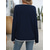 cheap Graphic Patterns &amp; Details-Women&#039;s Sweater Stylish Color Block Chunky One Shoulder Knitted Long Sleeve Long Tops Knit Daily Red Navy Blue Fall Winter