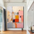 cheap Landscape Paintings-Handmade Oil PaintingCanvasWall Art DecorationAbstract Knife PaintingLandscape Warm ColorsFor Home Decor Rolled Frameless Unstressed Painting