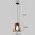 cheap Pendant Lights-LED Pendant Light Warm White 24cm 1-Light E26/E27 Farmhouse Vintage Adjustable Pendant Lighting for Kitchen Island Black and Wood Painted Rustic Hanging Light Fixture for Dining Room Hallway Porch 110-240V