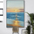 cheap Landscape Paintings-Ocean Wall Art Blue Huge Wave Oil Painting On Canvas Sea Waves 3D Textured Abstract Painting Beach Landscape Modern Sky for Living Room