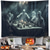 cheap Halloween Wall Tapestries-Halloween Decorations Ghosts Dinner Hanging Tapestry Wall Art Large Tapestry Mural Decor Photograph Backdrop Blanket Curtain Home Bedroom Living Room Decoration Pumpkin Haunted House