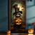 olcso Halloween ajtóborítók-halloween ajtódíszek halloween ajtóhuzatok fekete macska sütőtök ajtó kárpit ajtófüggöny dekoráció háttér ajtó transzparens bejárati ajtóhoz parasztház ünnepi parti dekorációs kellékek