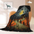 cheap Blankets &amp; Throws-Halloween Decoration Cat Throw Blanket - Soft and Cozy Fleece with Spooky Cat Design - Perfect for Halloween Decor or Snuggling Up - Durable and High-Quality Fabric