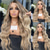 cheap Human Hair Lace Front Wigs-Remy Human Hair 13x4 Lace Front Wig Free Part Brazilian Hair Wavy Multi-color Wig 130% 150% Density Ombre Hair Highlighted / Balayage Hair For Women Long Human Hair Lace Wig