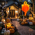 cheap Halloween Lights-1pc Halloween Decorations Lighted Ghost Hanging Light Porch, Adjustable Arms for Glass Window, Indoor &amp; Outdoor Tree Decor - Festive Atmosphere Decorative Light with 3 Lighting Modes (White &amp; Orange)