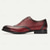 cheap Classic Dress Shoes-Men&#039;s Burgundy Wingtip Oxford Dress Shoes - Stylish Formal Footwear for Weddings and Business Meetings