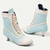 abordables Victoriano &amp; Eduardo-Mujer Botas Botas con botones Tallas Grandes Botas de tacon Exterior Fiesta Diario Bloque de color Botines Botines Tacón de gatito Dedo redondo Elegante Vacaciones Vintage Cuero Sintético Cordones