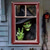 billige Veggtepper-halloween vindusdekor dekorasjoner, stoff hekser skumle halloween gardin skrekkfilm plakat vindusdør som dekker dekor for hjemsøkt hus, skummelt halloween vindu klinger dekaler innendørs utendørs