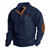 billige Basic gensere-Herre Genser Kvart glidelås genser Svart Navyblå Grønn Halv glidelås Fargeblokk Tre Daglig Sport &amp; Utendørs Ferie Kordfløyel Polyester Gatemote Grunnleggende Fritid Høst vinter Klær Gensere Gensere