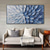 cheap Floral/Botanical Paintings-Mintura Handmade 3D Abstract Blue Oil Paintings On Canvas Wall Art Decoration Modern Flowers Picture For Home Decor Rolled Frameless Unstretched Painting