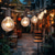 cheap Plug String Lights-Elegant Wedding Reception Party Outdoor String Lights 7.62M 25ft G40 Bulbs Outdoor Wedding Decoration Backyard Bistro Patio Balcony Home Decoration 7W Globe Light String 220-240V