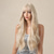cheap Synthetic Trendy Wigs-Synthetic Wig Curly Wavy Neat Bang With Bangs Machine Made Wig 26 inch Blonde Synthetic Hair Women&#039;s Cute Cosplay Party Blonde