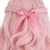 cheap Party Wigs-Long Pastel Pink Curly Wig with Braids Halloween Cosplay Party Wigs