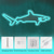 cheap Neon LED Lights-1pc Blue Shark LED Neon Light Sign, USB Powered Neon Sign Light for Home Bedroom Aquarium Zoo Bar Club Pub Party Wall Art Decoration Hanging Light