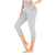 cheap Yoga Leggings &amp; Tights-Women&#039;s Capri Leggings Side Pockets Tummy Control Butt Lift High Waist Yoga Fitness Gym Workout Bottoms Black White Burgundy Spandex Sports Activewear High Elasticity Skinny
