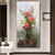 abordables Pinturas florales/botánicas-Pinturas al óleo de flores hechas a mano de Mintura sobre lienzo, arte de pared, decoración, imagen abstracta moderna para decoración del hogar, pintura enrollada sin marco y sin estirar