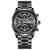 cheap Quartz Watches-BINBOND Men Quartz Watch Fashion Business Wristwatch Luminous Alarm Clock Calendar Waterproof Steel Leather Watch