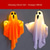 cheap Halloween Lights-1pc Halloween Decorations Lighted Ghost Hanging Light Porch, Adjustable Arms for Glass Window, Indoor &amp; Outdoor Tree Decor - Festive Atmosphere Decorative Light with 3 Lighting Modes (White &amp; Orange)