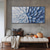 cheap Floral/Botanical Paintings-Mintura Handmade 3D Abstract Blue Oil Paintings On Canvas Wall Art Decoration Modern Flowers Picture For Home Decor Rolled Frameless Unstretched Painting