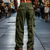 cheap Casual Pants-Men&#039;s Cargo Pants Corduroy Pants Tactical Pants Trousers Drawstring Elastic Waist Multi Pocket Plain Wearable Outdoor Daily Camping &amp; Hiking Fashion Classic Black Army Green