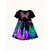 cheap 3D Butterfly Dress-Girls&#039; 3D Graphic Butterfly Dress Short Sleeve Summer Spring Vacation Daily Holiday Princess Beautiful Sweet Kids 4-12 Years Casual Dress A Line Dress Knee-length Regular Fit