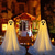 cheap Outdoor &amp; Yard Displays-Halloween Decorations Lighted Ghosts Outdoor Decoration Lights Yard Halloween Standing Ghost Lights Battery Operated Porch for Patio Spooky Atmosphere Decorations 1pc