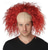 abordables Perruques d&amp;#39;Halloween-perruque de clown effrayant rouge perruques de fête de cosplay d'Halloween