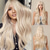 cheap Synthetic Trendy Wigs-Synthetic Wig Curly Wavy Neat Bang With Bangs Machine Made Wig 26 inch Blonde Synthetic Hair Women&#039;s Cute Cosplay Party Blonde