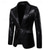 cheap Men&#039;s Classic Blazers-Men&#039;s Blazer Business Cocktail Party Wedding Party Fashion Casual Spring &amp;  Fall Polyester Color Block Button Pocket Comfortable Single Breasted Blazer Silver Black Red Blue