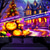 cheap Halloween Wall Tapestries-Halloween Decorations Blacklight Tapestry Pumpkins Halloween Trees UV Reactive Glow in the Dark Party Psychedelic Trippy Misty Hanging Tapestry Wall Art Mural for Living Room Bedroom Ghost Castle