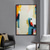 cheap Abstract Paintings-Handmade Oil Painting Canvas Wall Art Decoration Abstract Color Block for Home Decor Rolled Frameless Unstretched Painting
