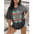 cheap Women&#039;s T-shirts-Women&#039;s Plus Size Tops T shirt Tee Leopard Short Sleeve Crew Neck Casual Daily Polyester Spring Fall Dark Gray