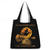 cheap Bags-Halloween-Themed Tote Bag with Black Cat and Pumpkin Print - Large Reusable Shopping Bag for Festive Fall Occasions