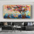cheap Landscape Paintings-Handmade Oil Painting Canvas Wall Art Decoration Modern Abstract Rich Tree  Landscape for Living Room Home Decor Rolled Frameless Unstretched Painting