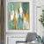 cheap Landscape Paintings-Abstract Gold Paintings On Canvas handmade Rich Textured Acrylic Painting Modern Wall Art Hand Painted Artwork foil green oil painting for Living Room office Wall Decoration blue painting
